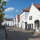 A village in white in the Netherlands